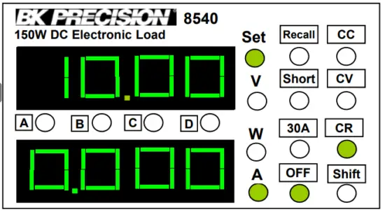 BK PRECISION 8540 150W DC Electronic Load-fig5