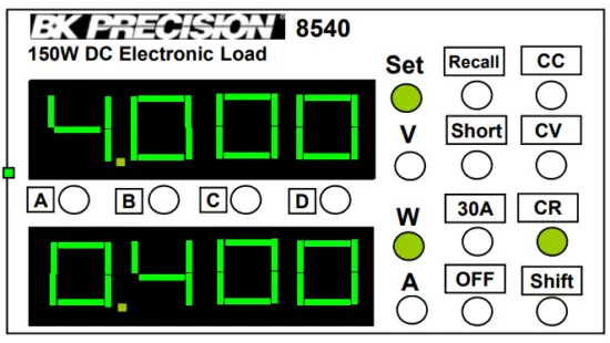 BK PRECISION 8540 150W DC Electronic Load-fig6
