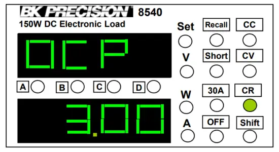 BK PRECISION 8540 150W DC Electronic Load-fig7