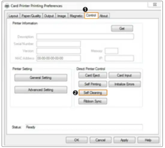 MiNJCODE NL300 ID Card Printer - Control
