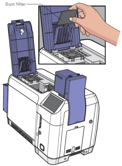MiNJCODE NL300 ID Card Printer - Dust filter