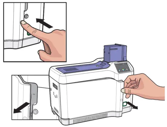 MiNJCODE NL300 ID Card Printer - button 1