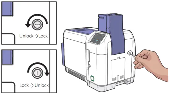 MiNJCODE NL300 ID Card Printer - hopper lock