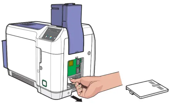 MiNJCODE NL300 ID Card Printer - reject box 1