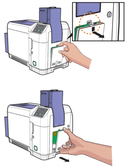 MiNJCODE NL300 ID Card Printer - reject box