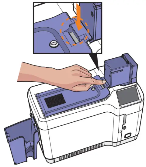 MiNJCODE NL300 ID Card Printer - top cover