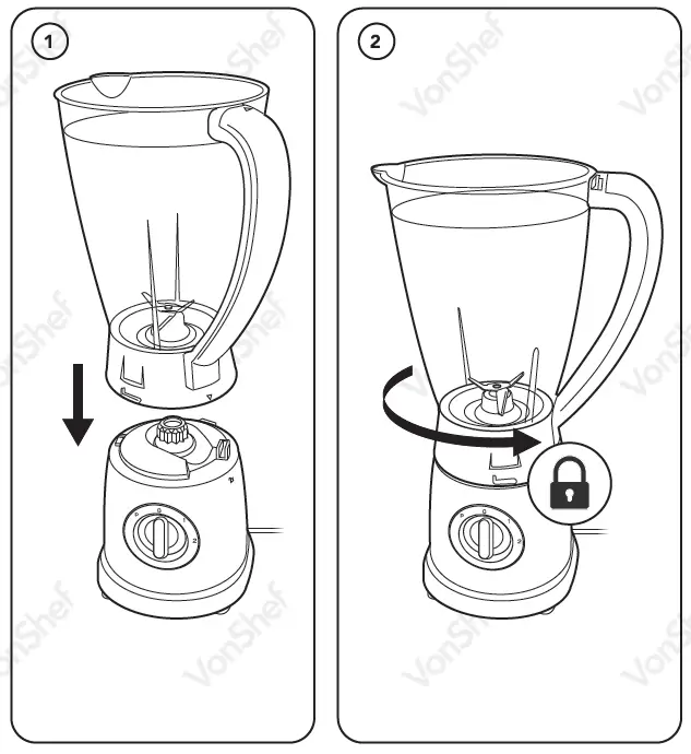 VonHaus 2000148 500W Jug Blender 2