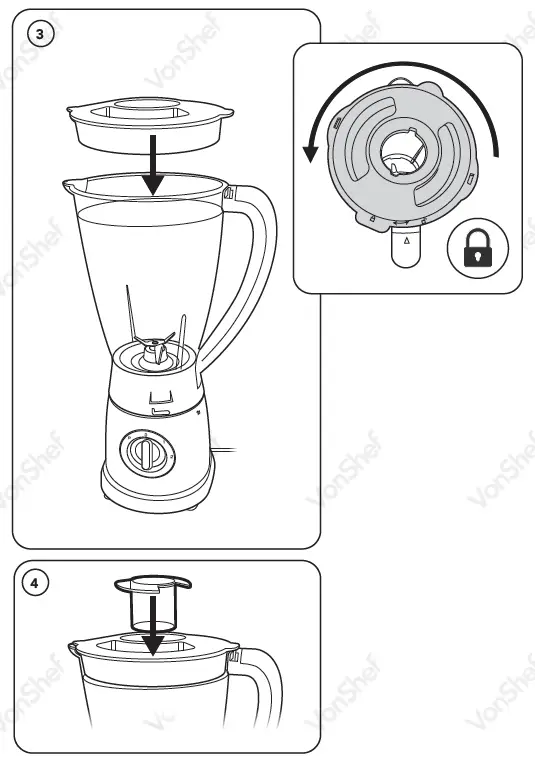 VonHaus 2000148 500W Jug Blender 3