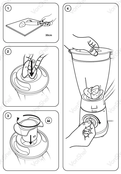 VonHaus 2000148 500W Jug Blender 3