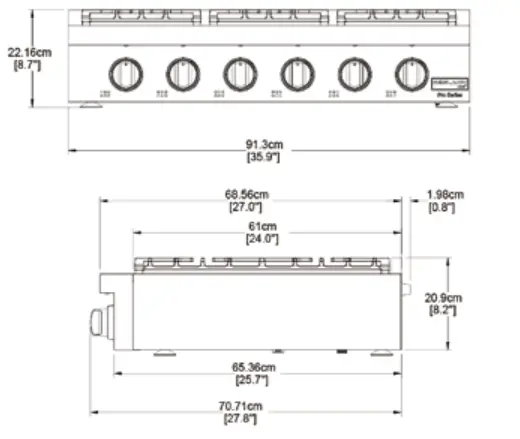 GASLAND-chef-Pro-RT3606-36-Inch-Professional-Slide-In-Natural-Gas-Cooktop-6-Burner-FIG2