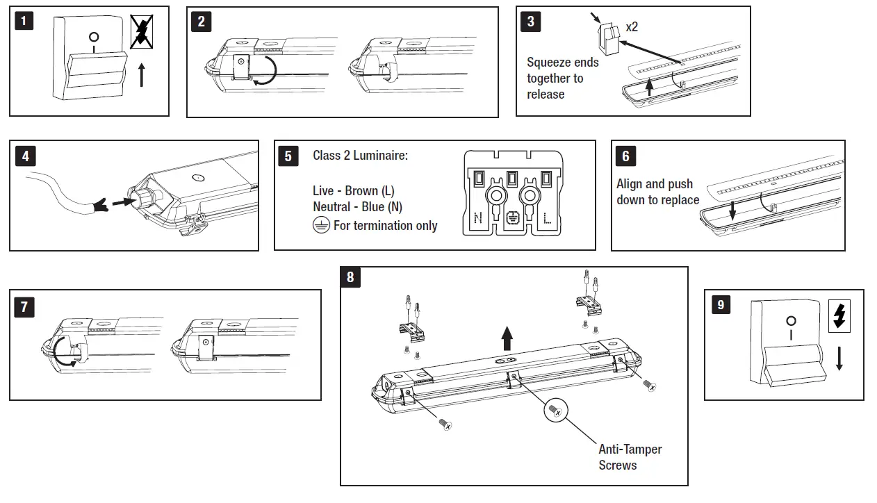 ENLITE EN-ANT1217B- Single- LED- Anti-Corrosive -4000K -1