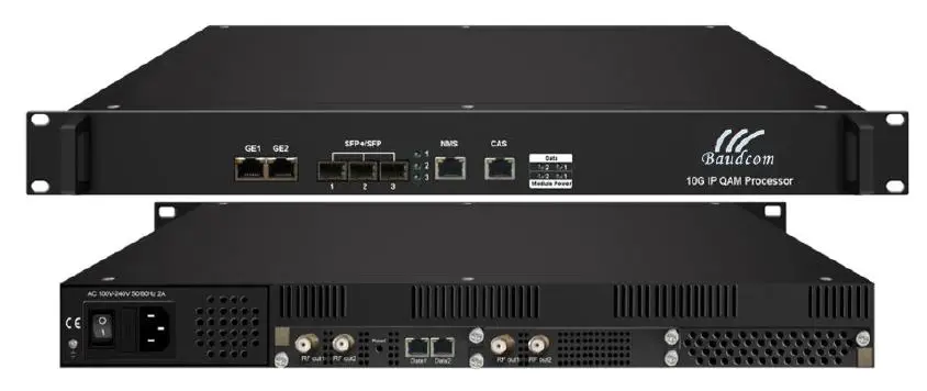 Baudcom-BD-QAM-10G-10G- IP-QAM DTV-Headend-Processor-