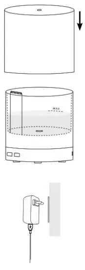 Saje AROMA NOOK Ultrasonic Diffuser - Adapter