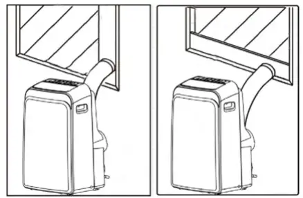 Whynter ARC 148MHP 13500 BTU Portable Air Conditioner with Heater - EXHAUST AND INTAKE