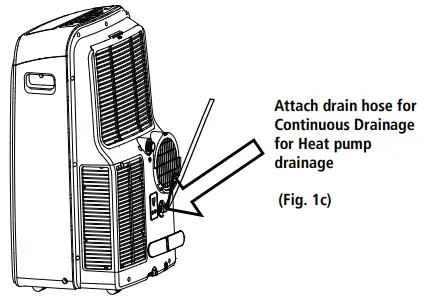 Whynter ARC 148MHP 13500 BTU Portable Air Conditioner with Heater - Fig. 1c