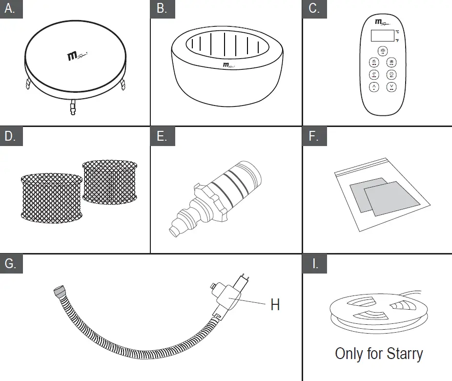 mspa C-TE041061 Comfort Series 4 Person Square Hot Tub 06