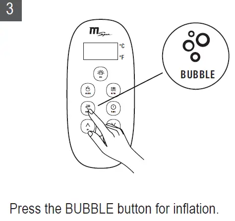 mspa C-TE041061 Comfort Series 4 Person Square Hot Tub 12