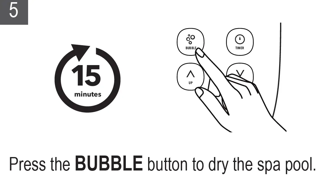 mspa C-TE041061 Comfort Series 4 Person Square Hot Tub 36