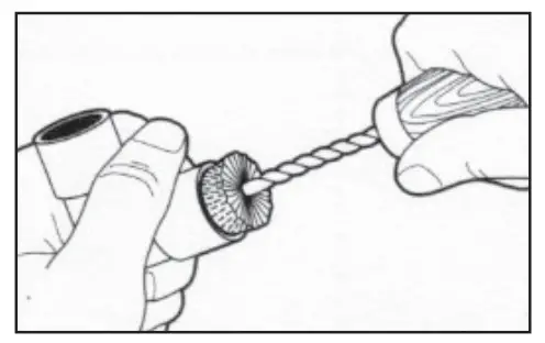 Clean inside of fitting