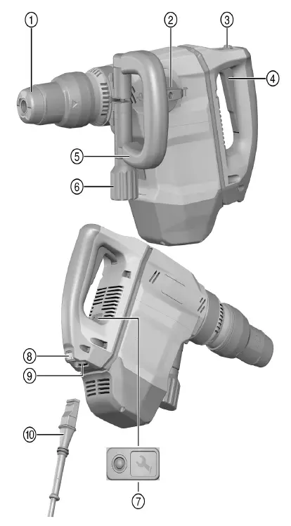 HILTI-TE-500-AVR-Max-Demolition-Hammer-fig-7