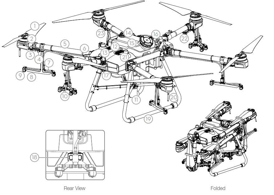 dji T30 Agras Drone -