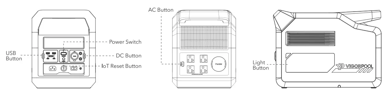 VIGORPOOL Captain 1200 Portable Power Station - Guides