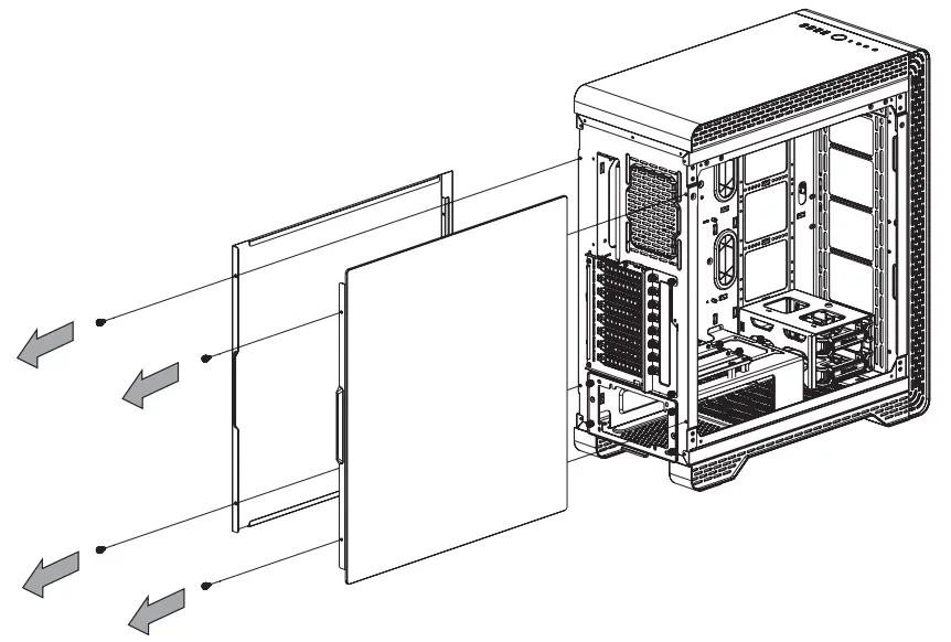 thermaltake S500 TG Tempered Glass Side Window Mid Tower - fig2