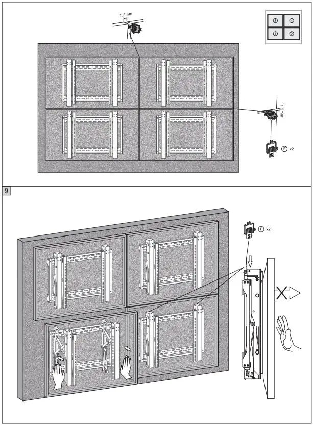 VISION-VFM-VW6X4-Signage-Video-Wall-Mount-FIG-9