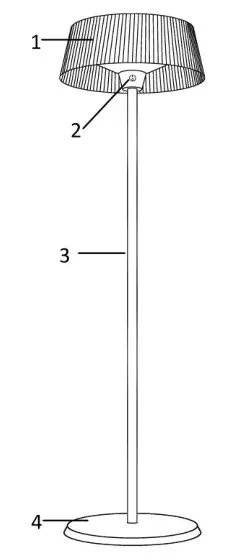 emerio PH-128351 Patio Heater - DESCRIPTION OF THE APPLIANCE