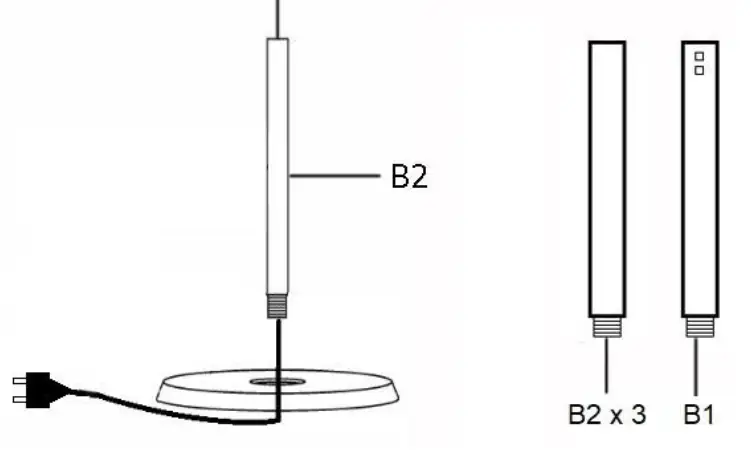 emerio PH-128351 Patio Heater - cable through