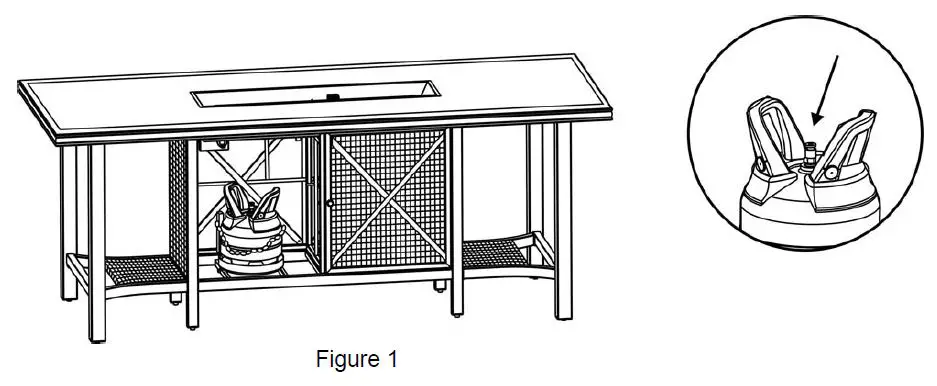 COSTCO ARK14100 9 Piece Woven High Dining Fire Set FIG 1