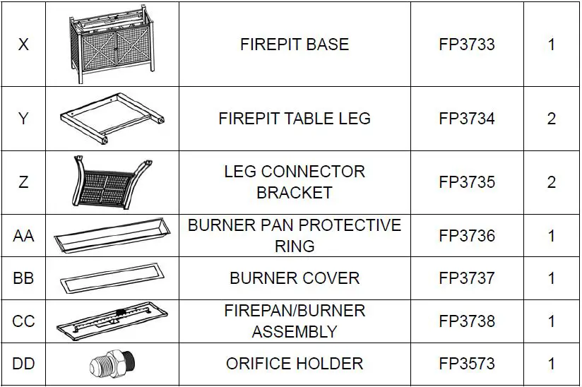 COSTCO ARK14100 9 Piece Woven High Dining Fire Set FIG 4