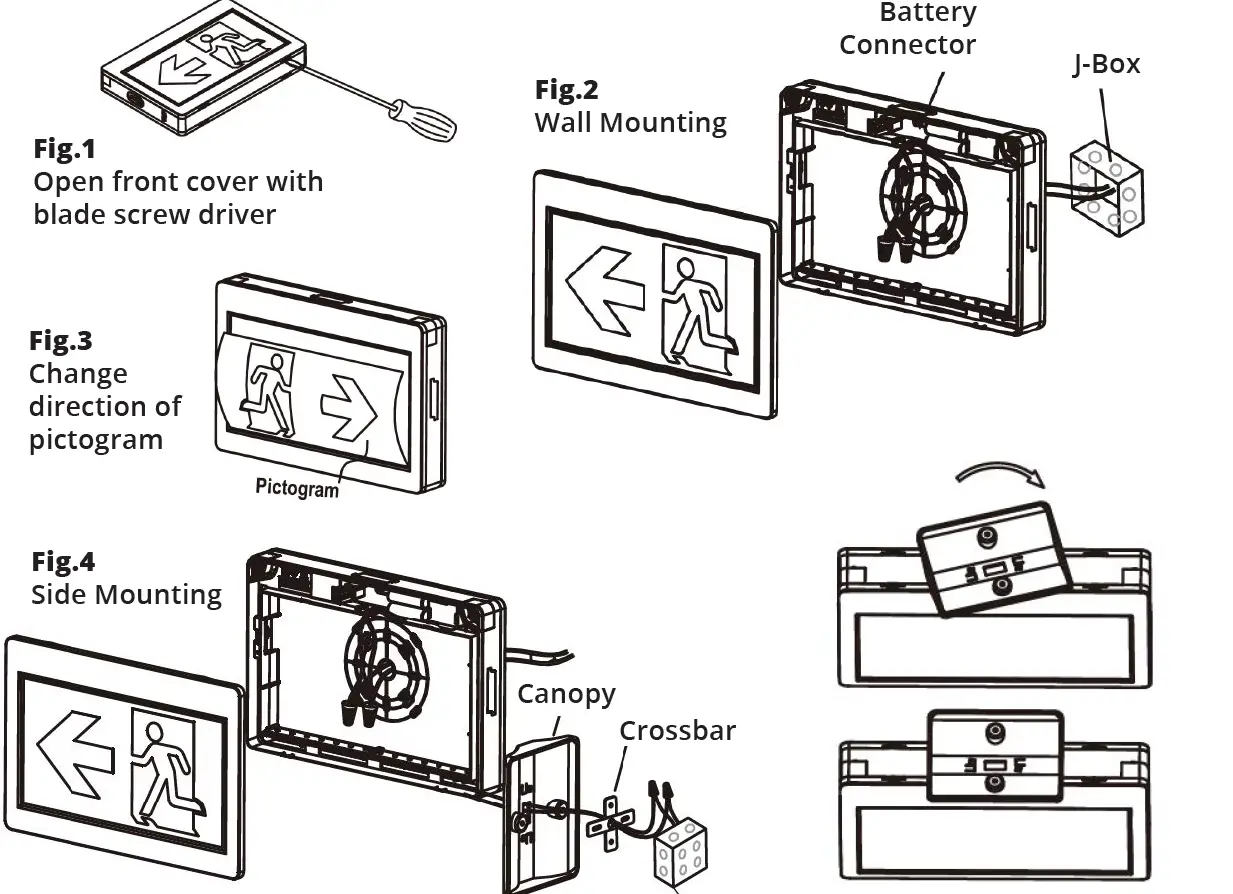 ORTECH OE-126 LED Exit Signs fig (1)