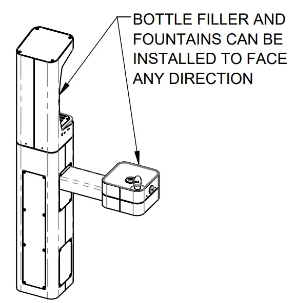 Haws 3612F Outdoor Bottle Filler Dual Drinking Fountain Instruction - fig 1