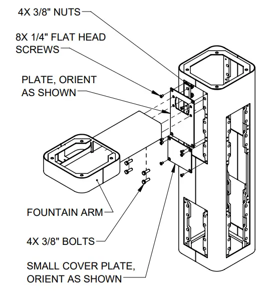 Haws 3612F Outdoor Bottle Filler Dual Drinking Fountain Instruction - fig 6