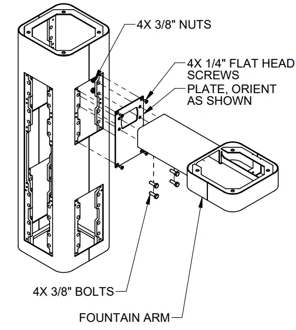 Haws 3612F Outdoor Bottle Filler Dual Drinking Fountain Instruction - fig 9