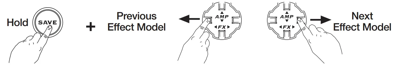 LINE6 Pocket POD Guitar Amp Emulator - Selecting