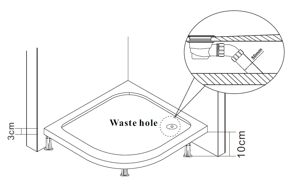 sanexo Series Daisy Shower Tray fig 1