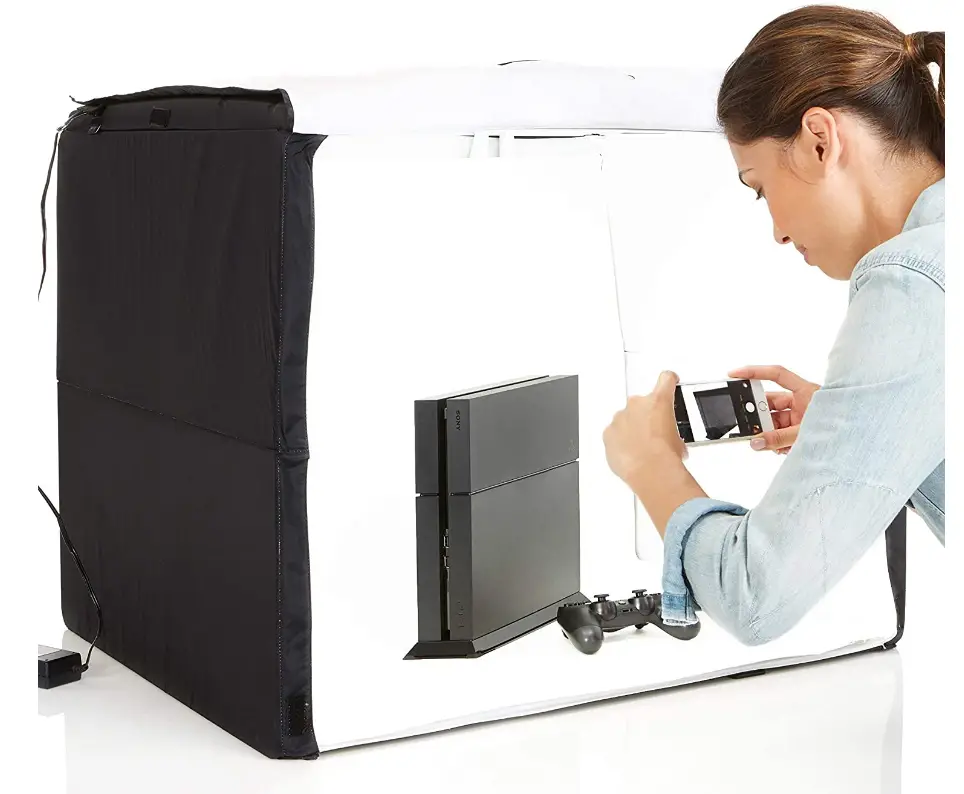 Amazon Basics Portable Foldable Photo Studio Box with LED Light