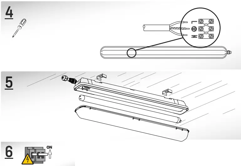 LED s light Basic T8 luminaire with LED Tube-FIG4