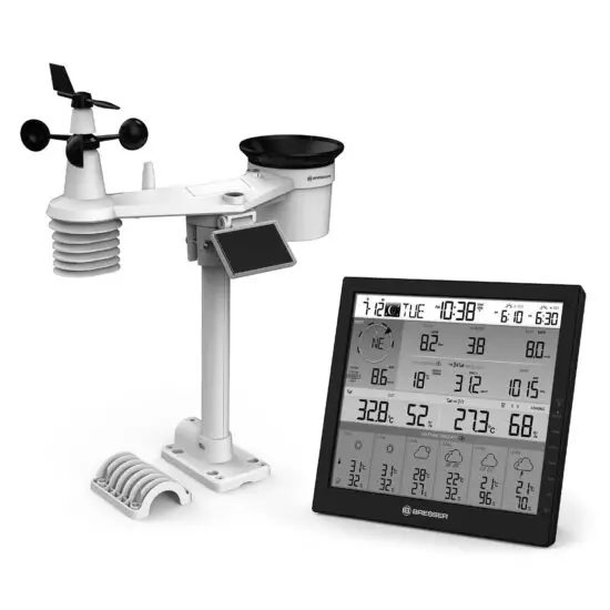 BRESSER 7003220 Cast PRO SF WIFI Weather Center with 7in1 Outdoor sensor
