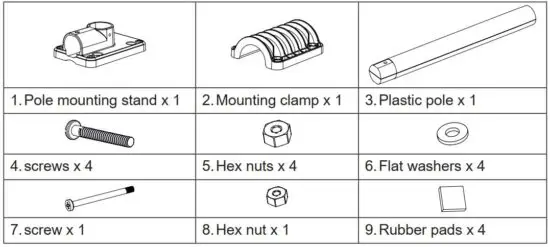 FIG 20 Mounting kit set