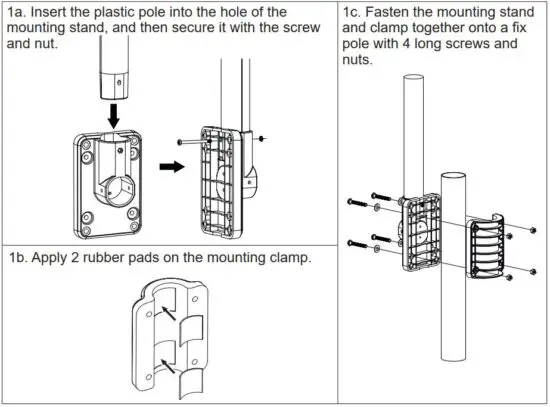 FIG 21 PLASTIC MOUNTING INSTALLATION