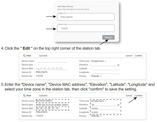 FIG 72 CREATE PWL ACCOUNT AND ADD NEW DEVICE IN PWL