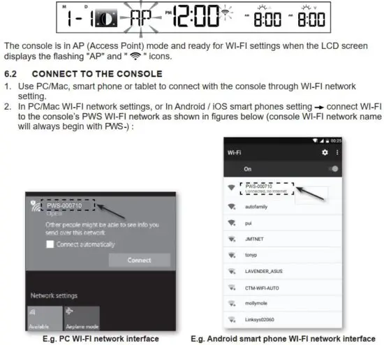 FIG 74 CONNECT CONSOLE TO WI-FI