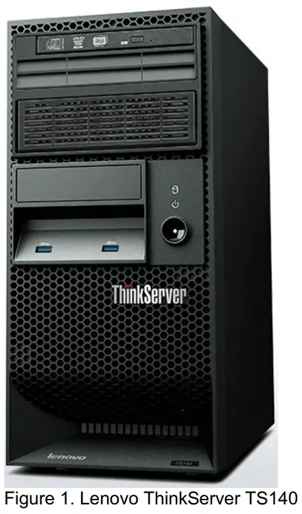 Lenovo ThinkServer TS140 Tower Server - fig 1