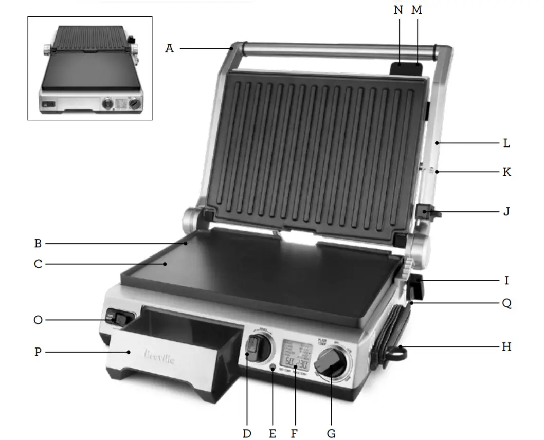 Breville BGR840 Smart Grill Pro - overview