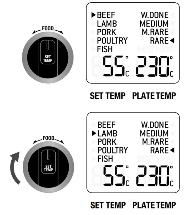 Breville BGR840 Smart Grill Pro- -set time