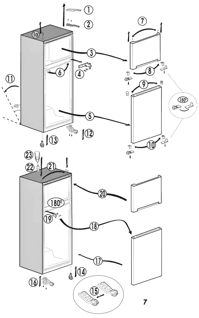 Repositioning the door