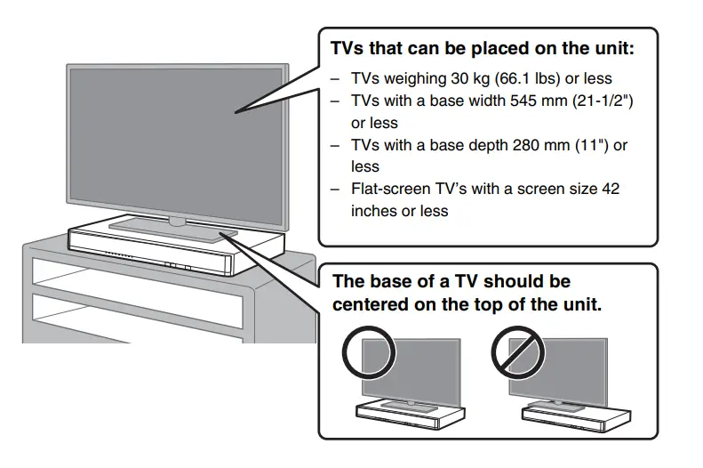 Yamaha SRT-700 TV Speaker Base with Dual Built-in Subwoofers-5